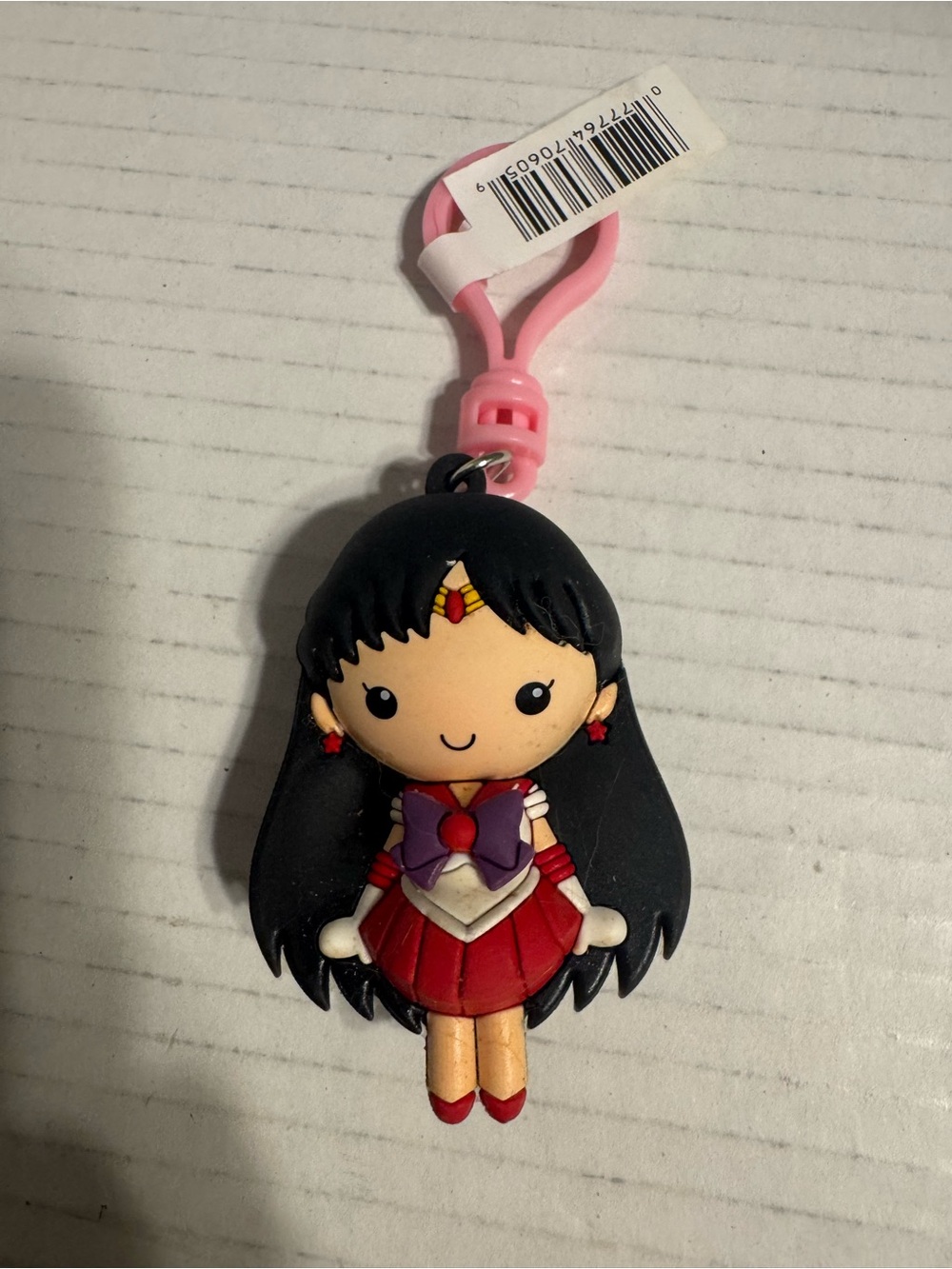 Sailor Moon 3D Foam Bag Clip/ Sailor Mars